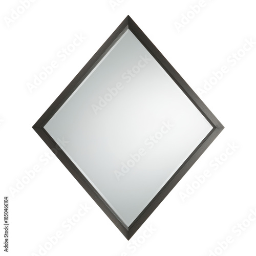 Modern diamond-shaped mirror