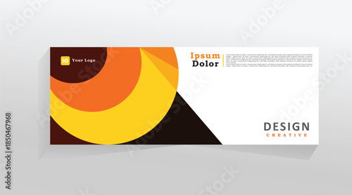 Vector banner template for social media and web, horizontal banner for cover, promotion banner tempalate for digital product and services, abstract blue colour web banner. eps 10