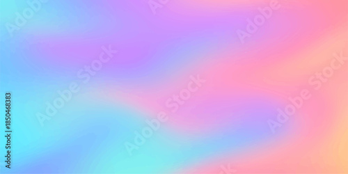 An abstract colorful background featuring a bright gradient of pink and purple textures with soft bokeh light, blurred motion waves, and artistic rainbow line patterns for a vibrant wallpaper design