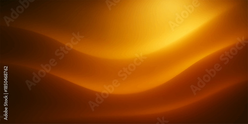 Abstract golden orange background with soft silk waves and a flowing gradient texture featuring elegant light curves in a fire and gold motion design illustration
