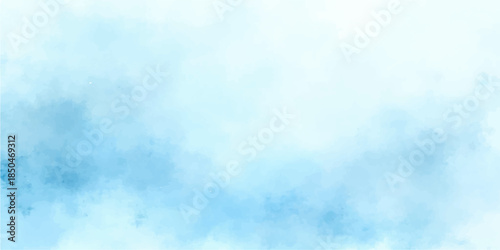 Beautiful blue sky background with fluffy white clouds and bright summer sun creates a clear abstract nature cloudscape in the high atmosphere for a beautiful day