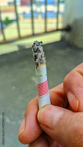 hand with cigarette