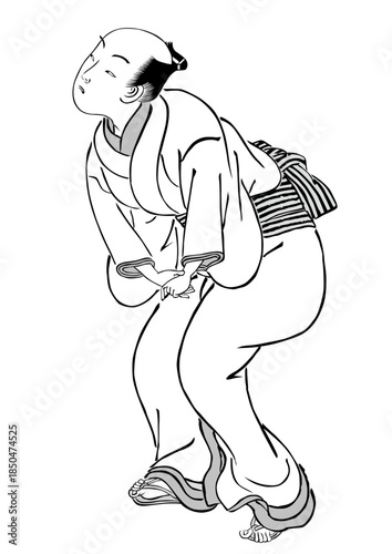 浮世絵　町人　その245
