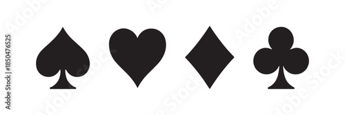 poker card symbol shape collection
