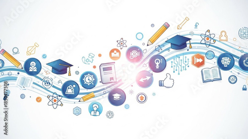 Global Education And Inclusion Concept Vector With Graduation Symbol