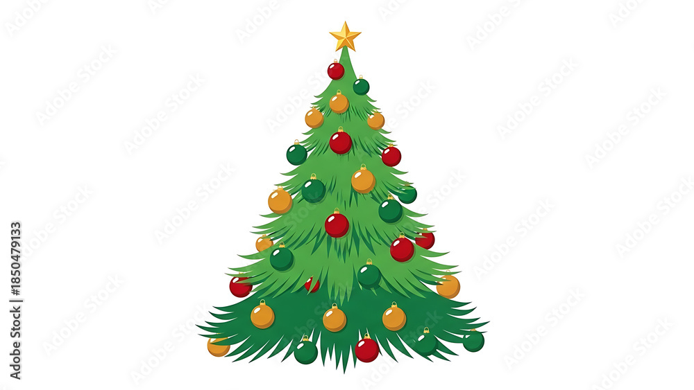 Obraz premium Decorated christmas tree