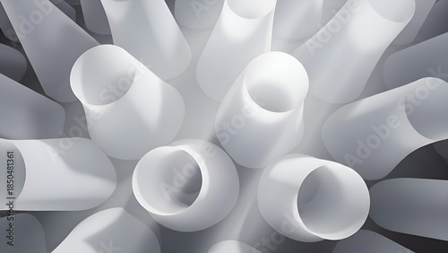 Abstract geometric pattern of white 12