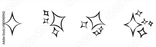 Sparkling star icon set, Contains symbols of starburst, glitter, Artificial intelligence, Digital brain, media, multimedia, elements for apps, web and interfaces, Vector illustration.

Open in Google 