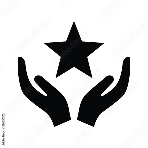 Caring for a star with open hands