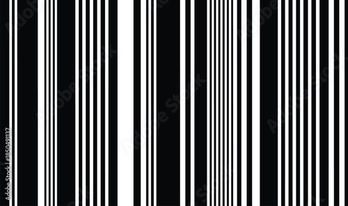 High resolution black and white barcode background design, abstract vertical lines pattern for product labeling, scanning technology, retail identification graphic