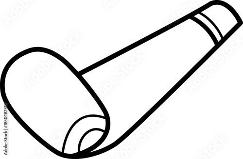 doodle illustration of party whistle