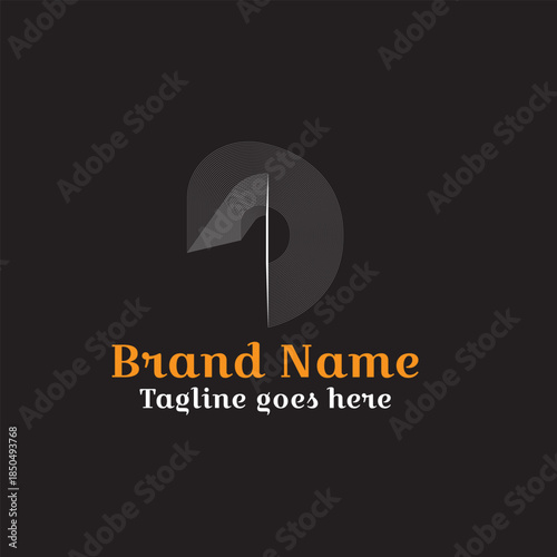 Abstract Corporate Logo Design: A modern and sleek abstract logo, perfect for representing a business or brand. The design evokes a sense of innovation and forward thinking.