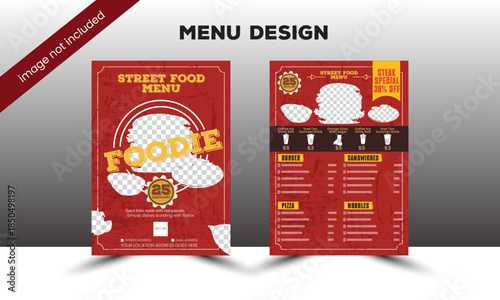 street fast food menu template