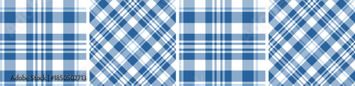 plaid and tartan pattern set.checkered fabric texture background.