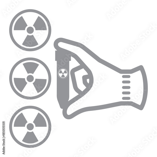 radiation warning icons, nuclear symbol icon, nuclear radiation warning icon