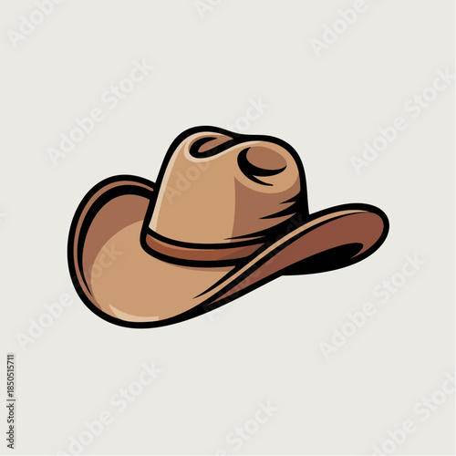 Classic Cowboy Hat Vector Illustration