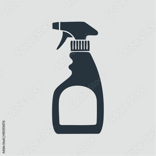 Cleaning Spray Bottle Icon Vector. Household Chemical Sprayer