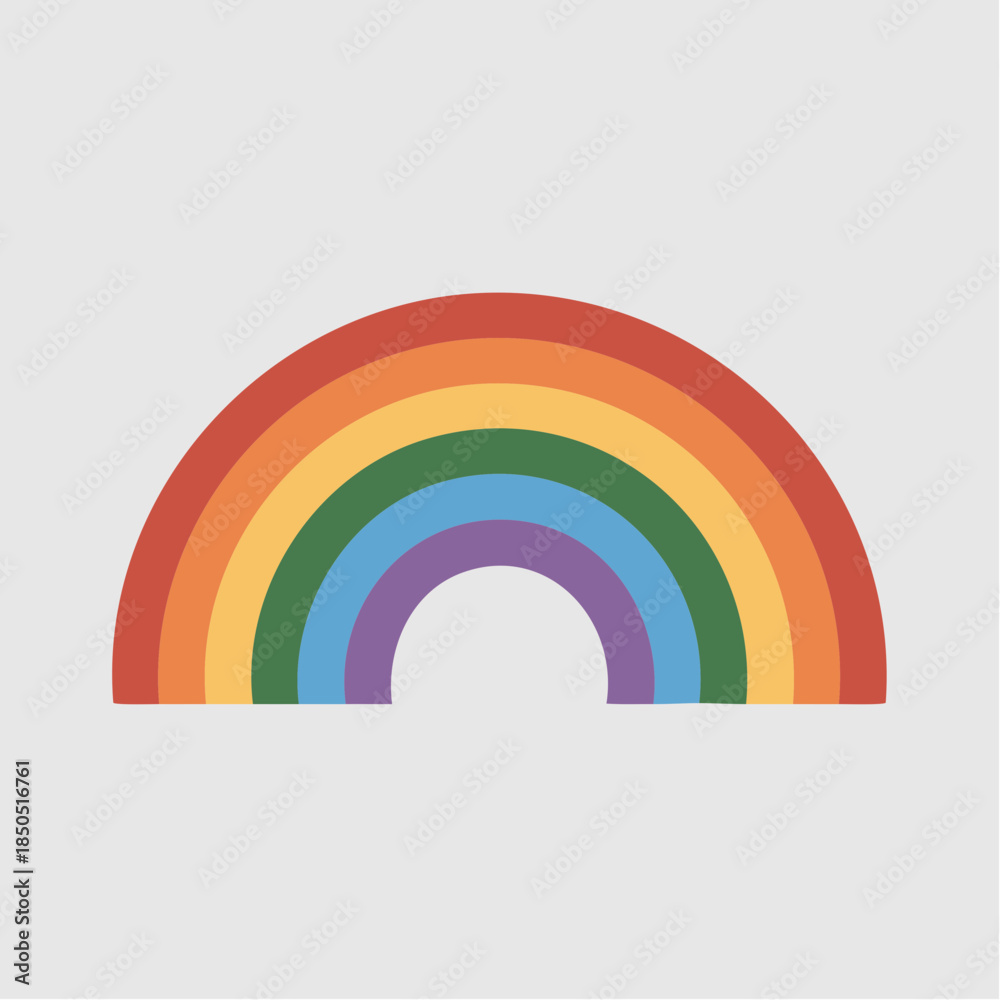 Fototapeta premium Colorful Rainbow Vector Icon Illustration Design
