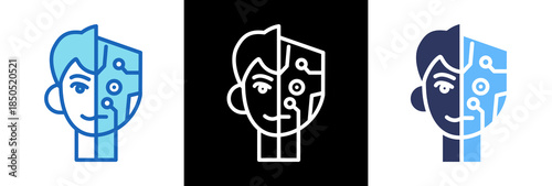 Humanoid triplestyle icon