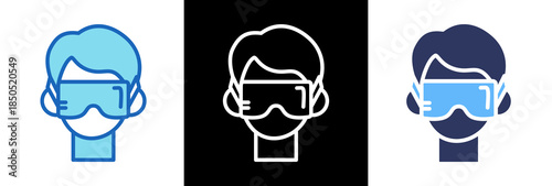 Virtual Reality triplestyle icon