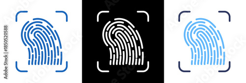 Biometric triplestyle icon
