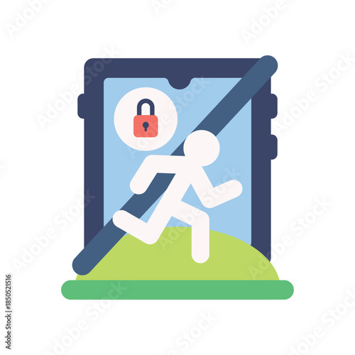 Restricted Screen Time Illustration