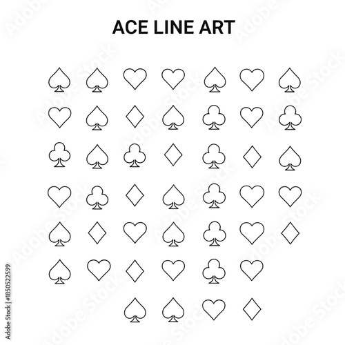 Ace Concept with Playing Card Symbol and Winning Theme