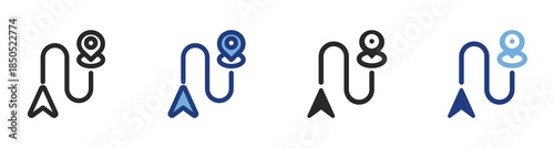 Intrusion Detection Icon Set With Multiple Styles Vector Illustration