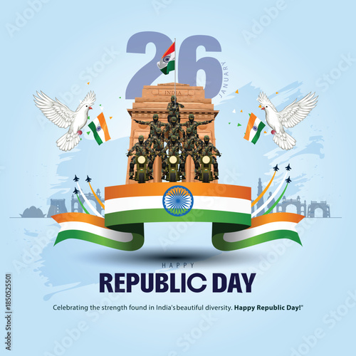 happy independence day India. 26th January background.  abstract  vector illustration design