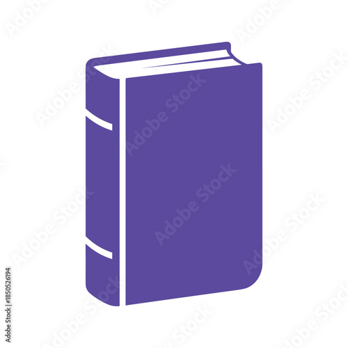 A simple purple book icon