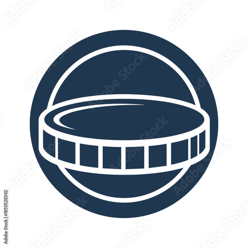 Simple icon of a swimming pool