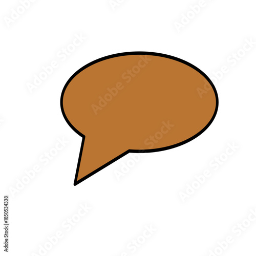 Speech bubbles with textured