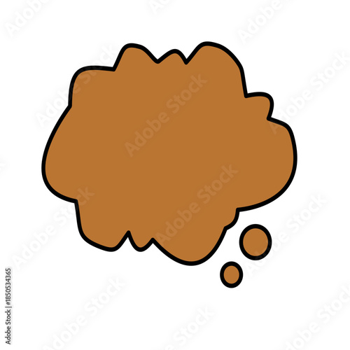 Speech bubbles with textured