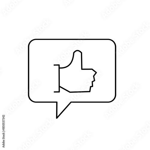 Speech balloon, chat icon