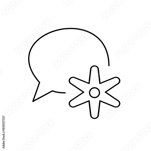 Speech balloon, chat icon