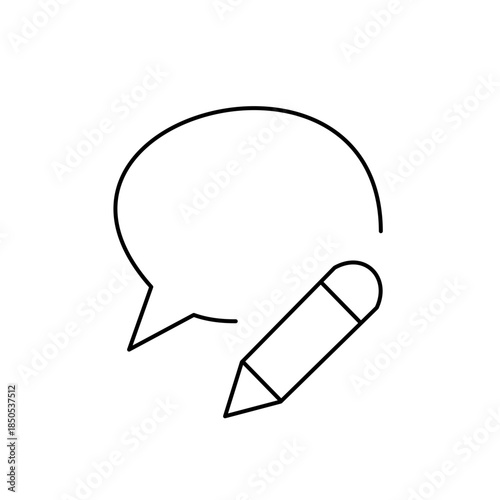 Speech balloon, chat icon