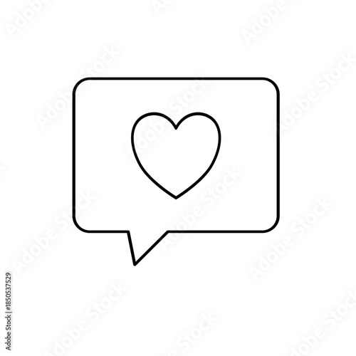 Speech balloon, chat icon