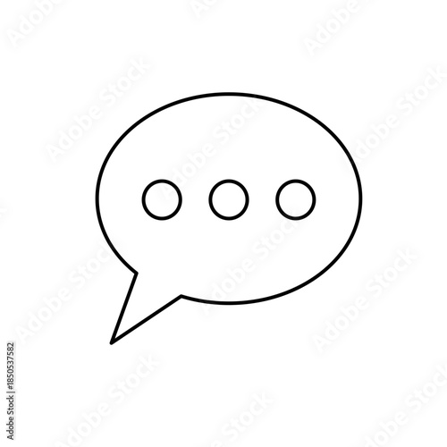 Speech balloon, chat icon