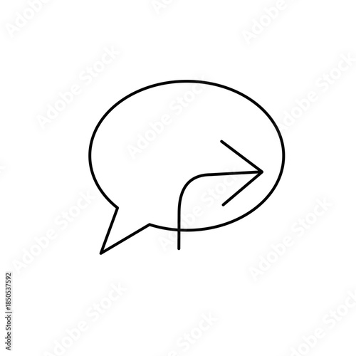 Speech balloon, chat icon