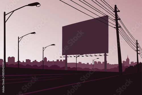 Promote your brand with a striking billboard in the city, perfect for advertising campaigns and urban marketing strategies, reach target audiences today