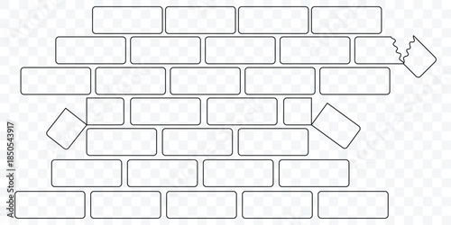 Brick wall icon vector. Construction Pattern Illustration Vector Format. eps 10