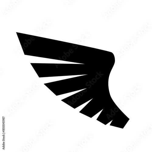 Vector wings. Wings icon set