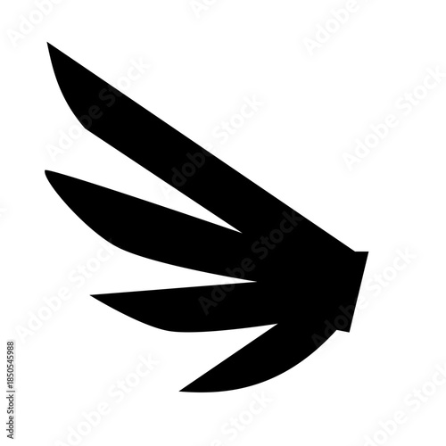 Vector wings. Wings icon set