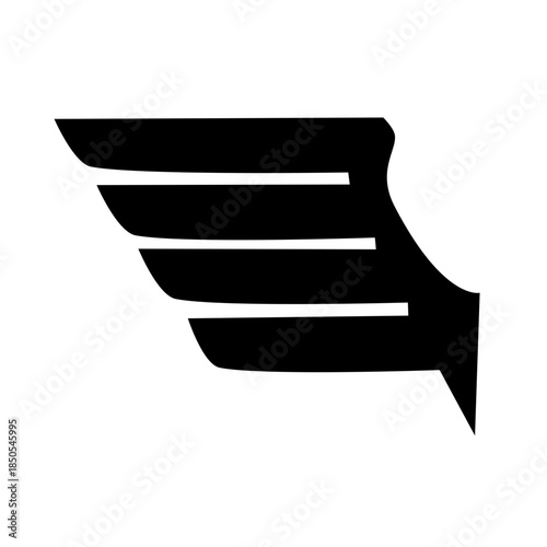 Vector wings. Wings icon set
