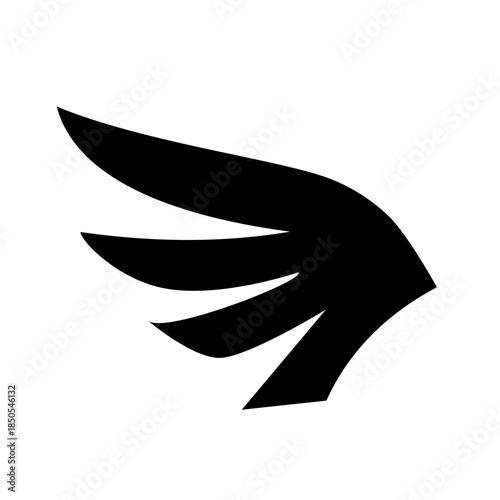 Vector wings. Wings icon set