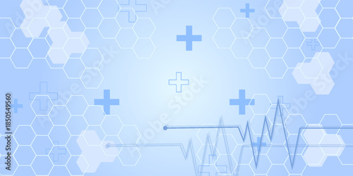 Abstract healthcare and medical science.futuristic background, modern design