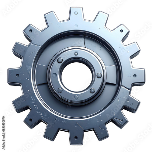 3D gear icon symbolizing settings or tools