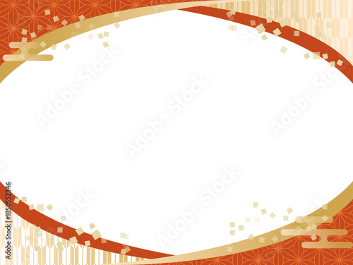 和フレーム背景