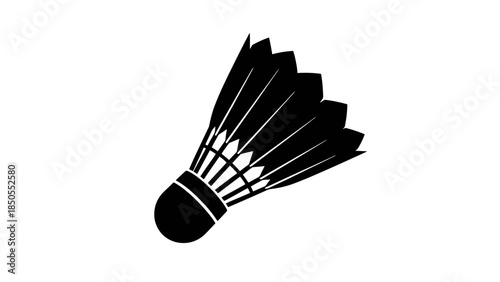 Badminton Shuttlecock Birdie Isolated White Background