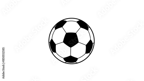 Classic Soccer Football Ball Isolated White Background